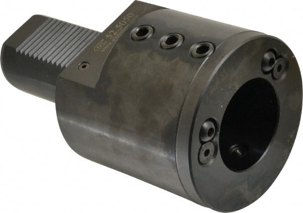 Global CNC Industries - 2" Max Cut, 50mm Shank Diam, VDI Toolholder - 100mm Projection, 5/8-11" Shank Thread, For E2, Through Coolant - Exact Tooling