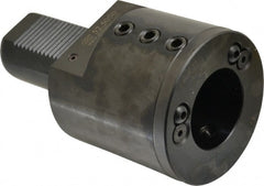 Global CNC Industries - 2" Max Cut, 50mm Shank Diam, VDI Toolholder - 100mm Projection, 5/8-11" Shank Thread, For E2, Through Coolant - Exact Tooling