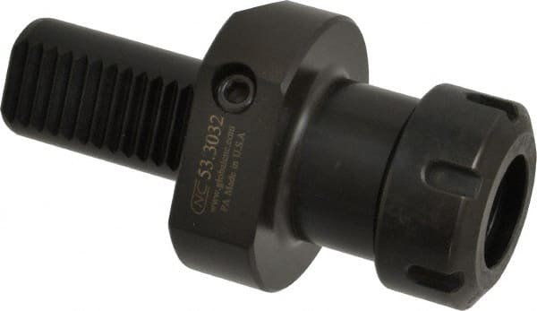 Global CNC Industries - 32mm Max Cut, 30mm Shank Diam, VDI Collet Chuck - 63mm Projection, 5/8-18" Shank Thread, ER32 Series, For E3, Through Coolant - Exact Tooling