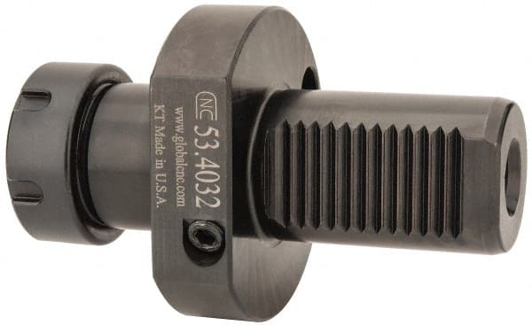 Global CNC Industries - 32mm Max Cut, 40mm Shank Diam, VDI Collet Chuck - 63mm Projection, 5/8-18" Shank Thread, ER32 Series, For E3, Through Coolant - Exact Tooling