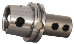 Kennametal - KM80ATC Modular Connection, 1" Inside Hole Diam, 4-1/2" Projection, Straight Shank with Flat Adapter - Through Coolant - Exact Tooling