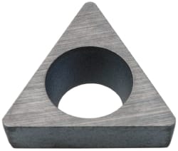 Kennametal - 3.17mm Inscribed Circle, Triangle Turning Shim for Indexables - 0.094" Thick, SM Shim Style, Positive Rake, Left Hand, Right Hand Cut - Exact Tooling