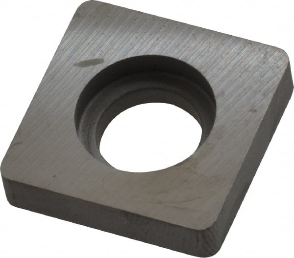 Kennametal - 8.53mm Inscribed Circle, Square Milling & Turning Shim for Indexables - Carbide, 0.188" Thick, SM Shim Style - Exact Tooling