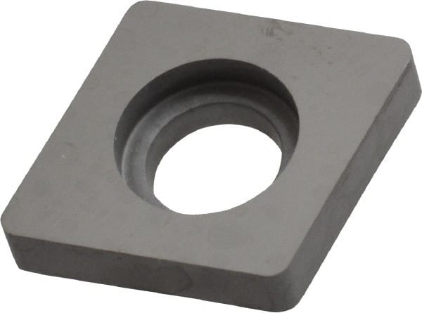 Kennametal - 8.48mm Inscribed Circle, Square Milling & Turning Shim for Indexables - Carbide, 0.188" Thick, SM Shim Style - Exact Tooling