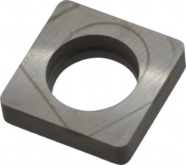 Kennametal - 3/4" Inscribed Circle, Square Boring Bar Shim for Indexables - 3/16" Thick, ISSN Shim Style, Negative Rake - Exact Tooling