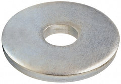 Gibraltar - 7/8" Screw, Steel Fender Flat Washer - 15/16" ID x 3-1/4" OD, 3/8" Thick, Zinc-Plated Finish - Exact Tooling
