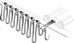 Hubbell Workplace - 43 Ft. Long, Wire Rope Travel Flat Cable Festoon Kit - 47 Ft. Min Cable Length Required, 39 Ft. Working Travel - Exact Tooling