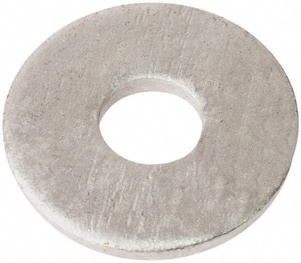 Gibraltar - 1" Screw, Steel Extra Thick Flat Washer - 1-1/16" ID x 3-1/4" OD, 1/4" Thick, Galvanized Finish - Exact Tooling