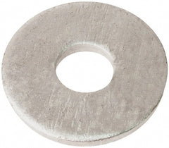 Gibraltar - 1" Screw, Steel Extra Thick Flat Washer - 1-1/16" ID x 3-1/4" OD, 1/4" Thick, Galvanized Finish - Exact Tooling