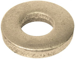 Gibraltar - 3/8" Screw, Grade 12L14 Case Hardened Steel Standard Flat Washer - 13/32" ID x 7/8" OD, 1/8" Thick, Nickel-Plated Finish - Exact Tooling