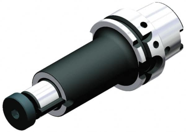 Kennametal - HSK100A Taper Shank 1-1/4" Pilot Diam Shell Mill Holder - 152.4mm Flange to Nose End Projection, 47.24mm Nose Diam - Exact Tooling