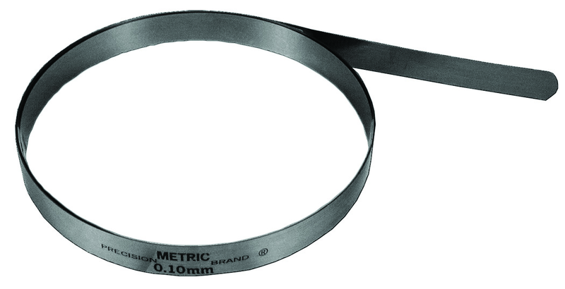 Metric Steel Feeler Gage Coil - 0.75mm - 12.7mm x 7.6m - C1095 Spring Steel - Exact Tooling