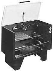 Graymills - Free Standing Solvent-Based Parts Washer - 42 Gal Max Operating Capacity, Steel Tank, 36" (Lid Close)/58" (Lid Open) High x 44" Long x 21-1/2" Wide, 115 Input Volts - Exact Tooling