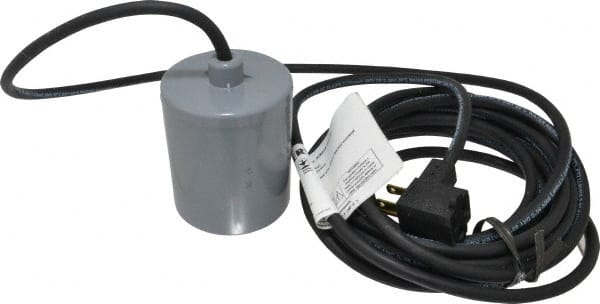 Berkeley - 115 AC Volt, Sump, Sew and Eff, Float Switch - 20 Ft. Cord Length, 0.5 HP, PVC - Exact Tooling