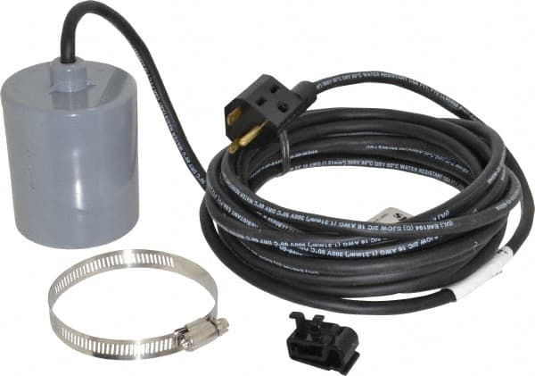 Berkeley - 230 AC Volt, Sump, Sew and Eff, Float Switch - 20 Ft. Cord Length, PVC - Exact Tooling