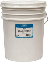 Raytech - Ceramic Plastic Blend Carrier, Polishing Tumbling Media - Cylinder Shape, Wet Operation, 5/16" Long x 3/4" High - Exact Tooling