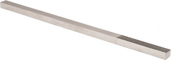 Made in USA - Super Fine, 1-1/2" Length of Cut, Single End Diamond Hone - 400 Grit, 1/4" Wide x 3/16" High x 6" OAL - Exact Tooling