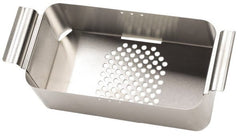 L&R Ultrasonic - Stainless Steel Parts Washer Basket - 6" High x 228.6mm Wide x 393.7mm Long, Use with Ultrasonic Cleaners - Exact Tooling