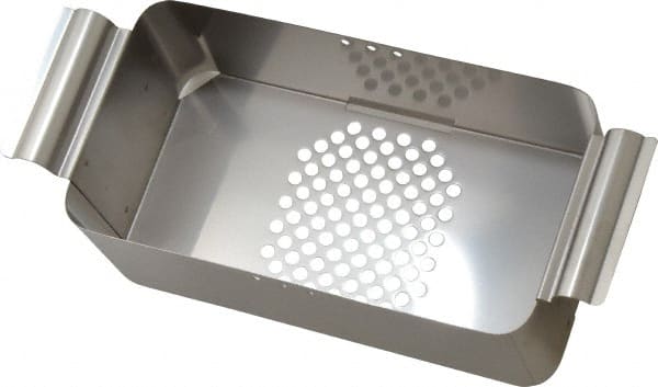 L&R Ultrasonic - Stainless Steel Parts Washer Basket - 4" High x 5-3/8" Wide x 9-3/8" Long, Use with Ultrasonic Cleaners - Exact Tooling