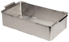 L&R Ultrasonic - Stainless Steel Parts Washer Basket - 165.1mm High x 298.45mm Wide x 501.65mm Long, Use with Ultrasonic Cleaners - Exact Tooling