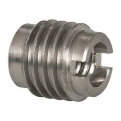 E-Z LOK - 1/4-20, Bright Finish, Stainless Steel Knife Insert - 3/8" Drill, 3/8" Hole Diam, 1/2" Long, 1/2" Min Grip, Grade 18-8 - Exact Tooling