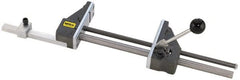 Heinrich - 12-3/4" Jaw Opening Capacity x 3" Throat Depth, Horizontal Drill Press Vise - 5-21/32" Wide Jaw, Stationary Base, Standard Speed, 27-3/8" OAL x 1-3/4" Overall Height - Exact Tooling