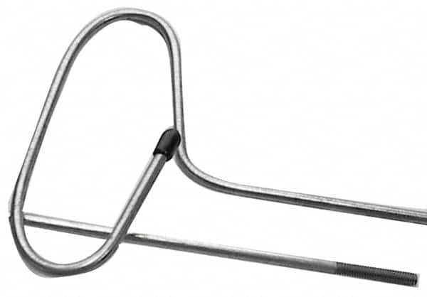 Schaefer Brush - 48" Long, 8-32 Male, Galvanized Steel Brush Handle Extension - 0.162" Diam, For Use with Tube Brushes & Scrapers - Exact Tooling