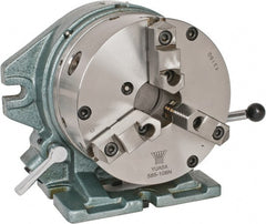 Yuasa - 24 Position, 8" Chuck, Super Indexing Spacer - 5.87" High Centerline, 2.48" Chuck Through Hole, 6.82" OAL, 10.12" Overall Height - Exact Tooling