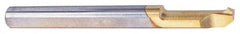 Carmex - 0.59" Cutting Depth, 16 to 48 TPI, 0.24" Diam, Internal Thread, Solid Carbide, Single Point Threading Bar - TiN Finish, 2" OAL, 6mm Shank Diam, 0.042" Projection from Edge, 55° Profile Angle - Exact Tooling