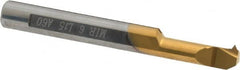 Carmex - 0.59" Cutting Depth, 16 to 24 TPI, 0.24" Diam, Internal Thread, Solid Carbide, Single Point Threading Bar - TiN Finish, 2" OAL, 6mm Shank Diam, 0.037" Projection from Edge, 60° Profile Angle - Exact Tooling