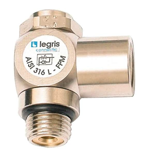 Legris - 1/8 BSPP Flow Control Elbow Valve - Exact Tooling