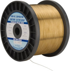 Global EDM - Brass Hard Grade Electrical Discharge Machining (EDM) Wire - 99 Lbs. Max Tensile Strength - Exact Tooling
