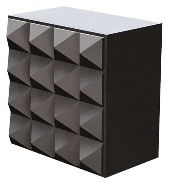 Fairlane - 1/2" Square, 10-32 Thread, 1/2" High, Fine Tooth Grade, Diamond Serration, Solid Carbide, Square Positioning Gripper - 0.03 x 45A° Chamfer - Exact Tooling