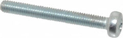 Value Collection - M3x0.50, 25mm Length Under Head Phillips Drive Machine Screw - Pan Head, Grade 4.8 Steel, Zinc-Plated Finish, Without Washer - Exact Tooling