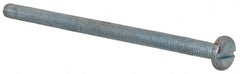 Value Collection - M3x0.50, 50mm Length Under Head Slotted Drive Machine Screw - Pan Head, Grade 4.8 Steel, Zinc-Plated Finish, Without Washer - Exact Tooling