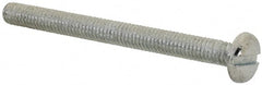 Value Collection - M4x0.70, 45mm Length Under Head Slotted Drive Machine Screw - Pan Head, Grade 4.8 Steel, Zinc-Plated Finish, Without Washer - Exact Tooling