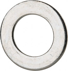 Value Collection - M22 Screw, Grade 8 Steel Standard Flat Washer - 23mm ID x 39mm OD, 3mm Thick, Zinc-Plated Finish - Exact Tooling