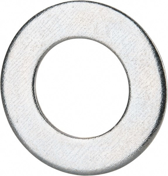 Value Collection - M36 Screw, Grade 8 Steel Standard Flat Washer - 37mm ID x 66mm OD, 5mm Thick, Zinc-Plated Finish - Exact Tooling