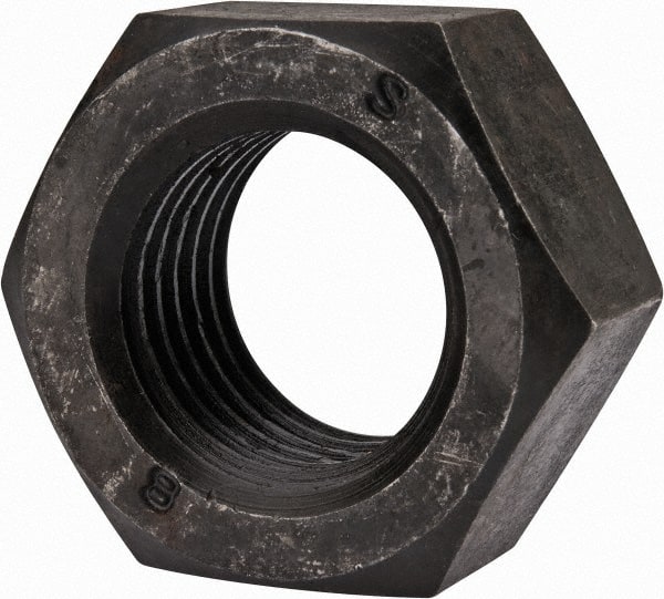 Value Collection - M33x3.50 Steel Right Hand Hex Nut - 50mm Across Flats, 26mm High, Uncoated - Exact Tooling