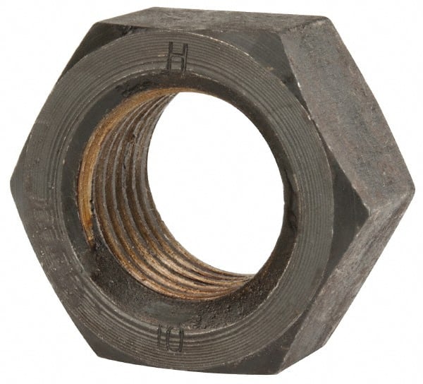 Value Collection - M33x3.50 Steel Right Hand Hex Nut - 50mm Across Flats, 26mm High, Uncoated - Exact Tooling