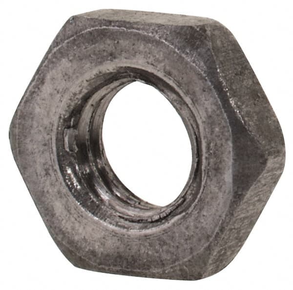 Value Collection - M4x0.70 Steel Right Hand Hex Jam Nut - 7mm Across Flats, 2.2mm High, Uncoated - Exact Tooling