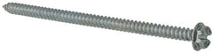 Value Collection - #8 Hex Washer Head Slotted Sheet Metal Screw - Steel, 3" Length Under Head, Grade 2 - Exact Tooling