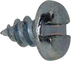 Value Collection - #8 Pan Head Slotted Sheet Metal Screw - Steel, 1/4" Length Under Head, Grade 2 - Exact Tooling