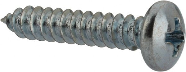 Value Collection - #8 Pan Head Phillips Sheet Metal Screw - Steel, 7/8" Length Under Head, Grade 2 - Exact Tooling