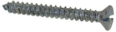 Value Collection - #8 Flat Head Slotted Sheet Metal Screw - Steel, 1-1/2" OAL, Grade 2 - Exact Tooling