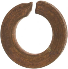 Value Collection - #2, 0.088" ID, 0.02" Thick Split Lock Washer - Silicon Bronze, Uncoated, 0.088" Min ID, 0.094" Max ID, 0.293" Max OD - Exact Tooling