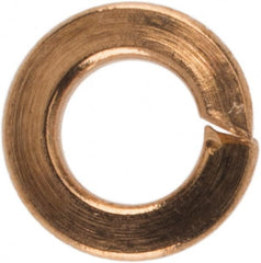 Value Collection - #3, 0.101" ID, 0.025" Thick Split Lock Washer - Silicon Bronze, Uncoated, 0.101" Min ID, 0.107" Max ID, 0.195" Max OD - Exact Tooling