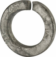 Value Collection - 1-3/8", 1.379" ID, 0.344" Thick Split Lock Washer - Grade 2 Steel, Hot Dipped Galvanized Finish, 1.379" Min ID, 1.408" Max ID, 2.219" Max OD - Exact Tooling