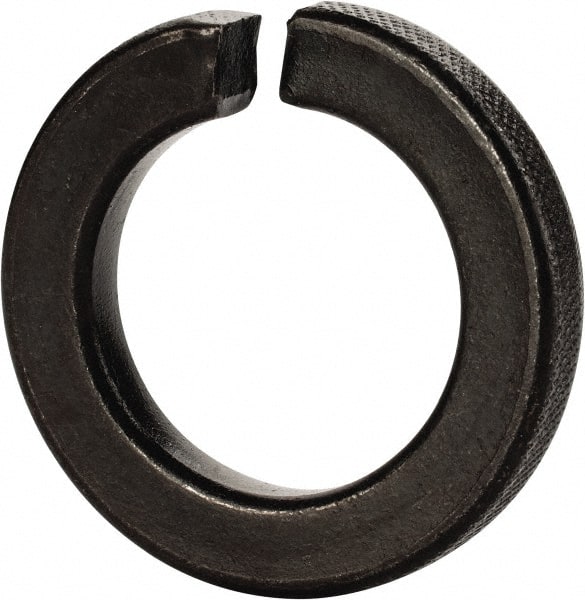 Value Collection - 1-3/8", 1.379" ID, 0.344" Thick Split Lock Washer - Grade 2 Steel, Uncoated, 1.379" Min ID, 1.408" Max ID, 2.219" Max OD - Exact Tooling