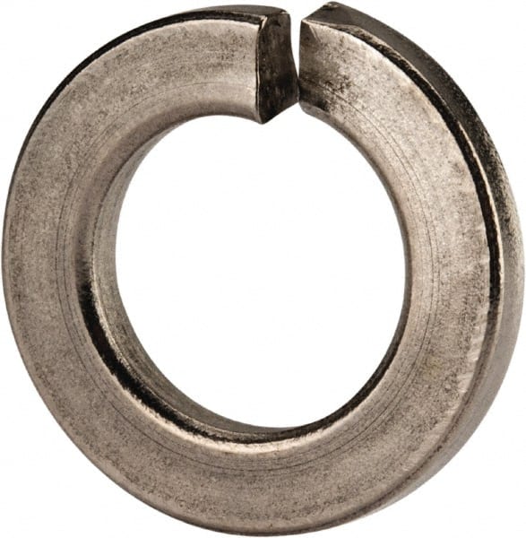 Value Collection - 9/16", 0.141" Thick Split Lock Washer - 18-8 Stainless Steel, Uncoated, 0.564" Min ID, 0.574" Max ID, 0.965" Max OD - Exact Tooling